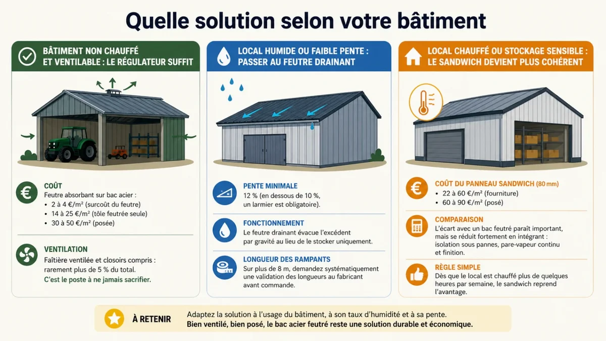 Quelle solution selon votre bâtiment